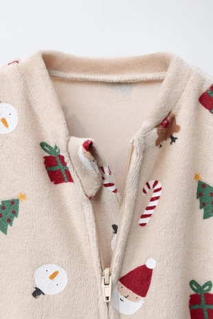 camel | 8501/334/707 - Zara Детский комбинезон из вельвета санта
