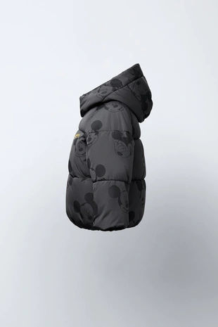 Anthracite grey | 5854/589/807 - Zara Стеганое пальто WATER REPELLENT и ветрозащитное MICKEY MOUSE © DISNEY