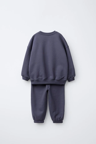 Комплект для бега, толстовка и брюки с вышитой надписью