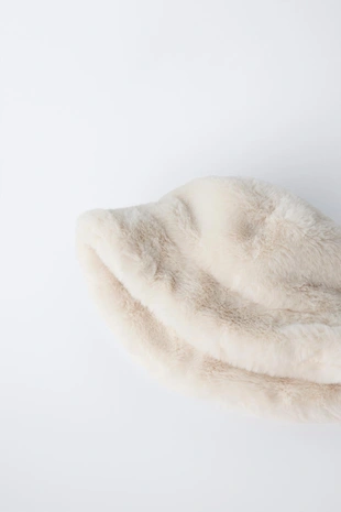 Шляпа-ведро из искусственного меха- Заказать в России