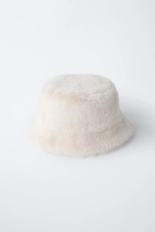 Шляпа-ведро из искусственного меха- Заказать в России