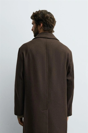 Пальто RELAXED FIT из смесовой шерсти- Заказать в России