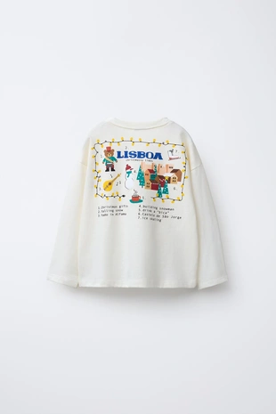 Футболка с принтом слогана лиссабона- Заказать в России