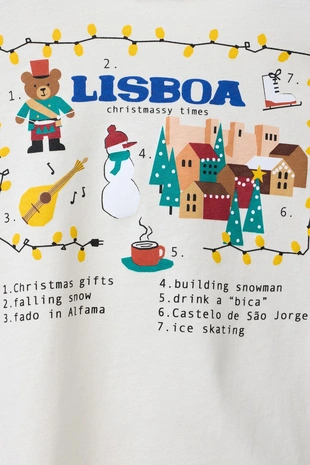 Футболка с принтом слогана лиссабона- Заказать в России