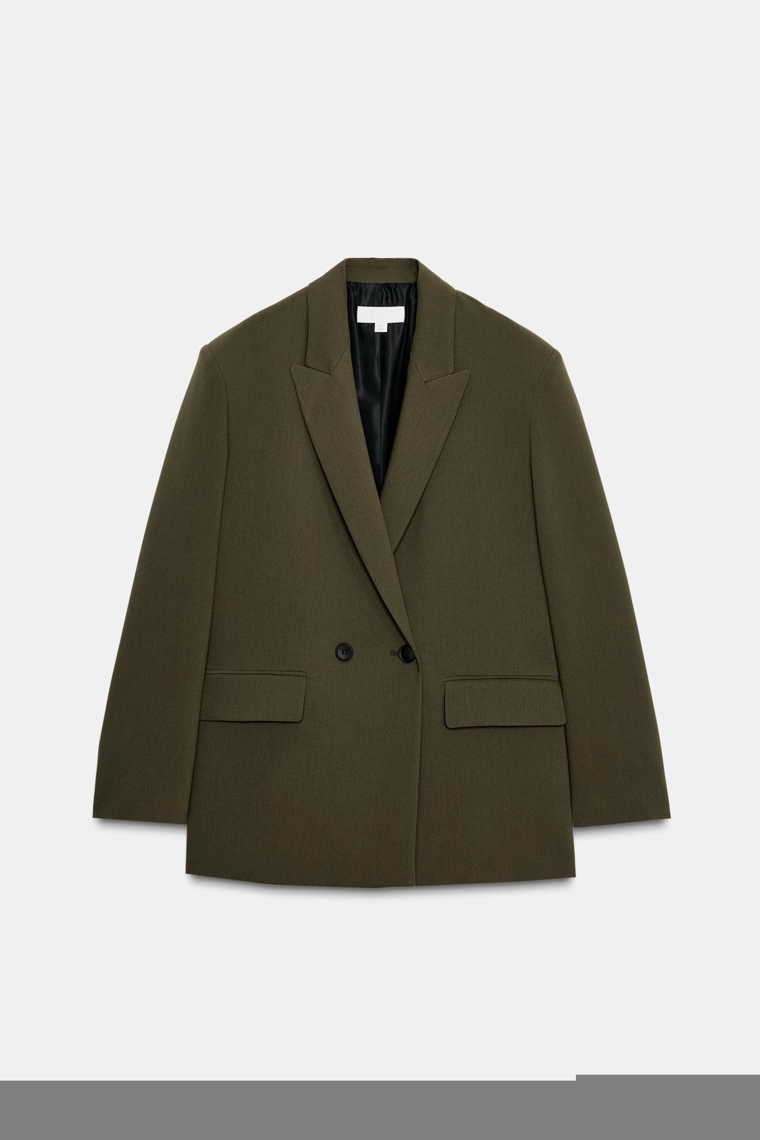 Пиджак с лацканами двубортный oversized