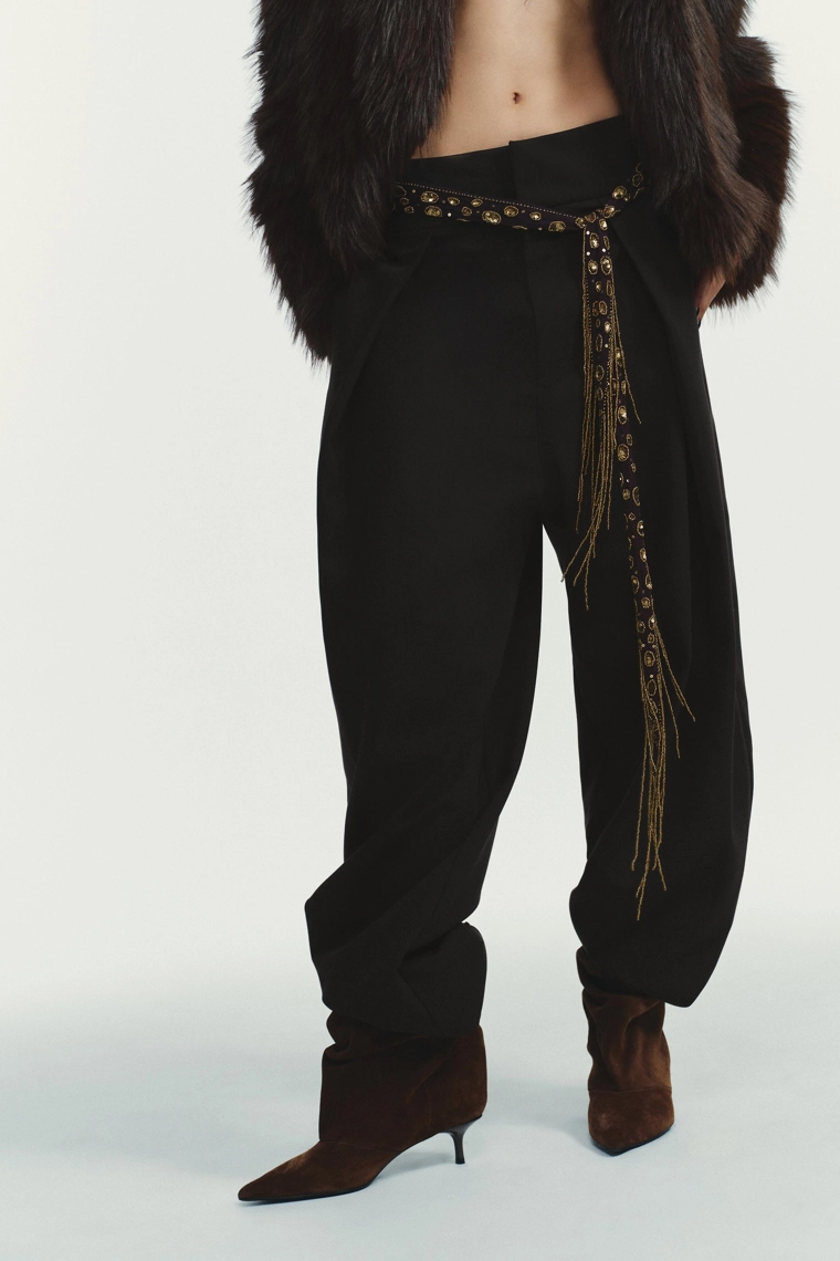 Брюки с воздушной складкой