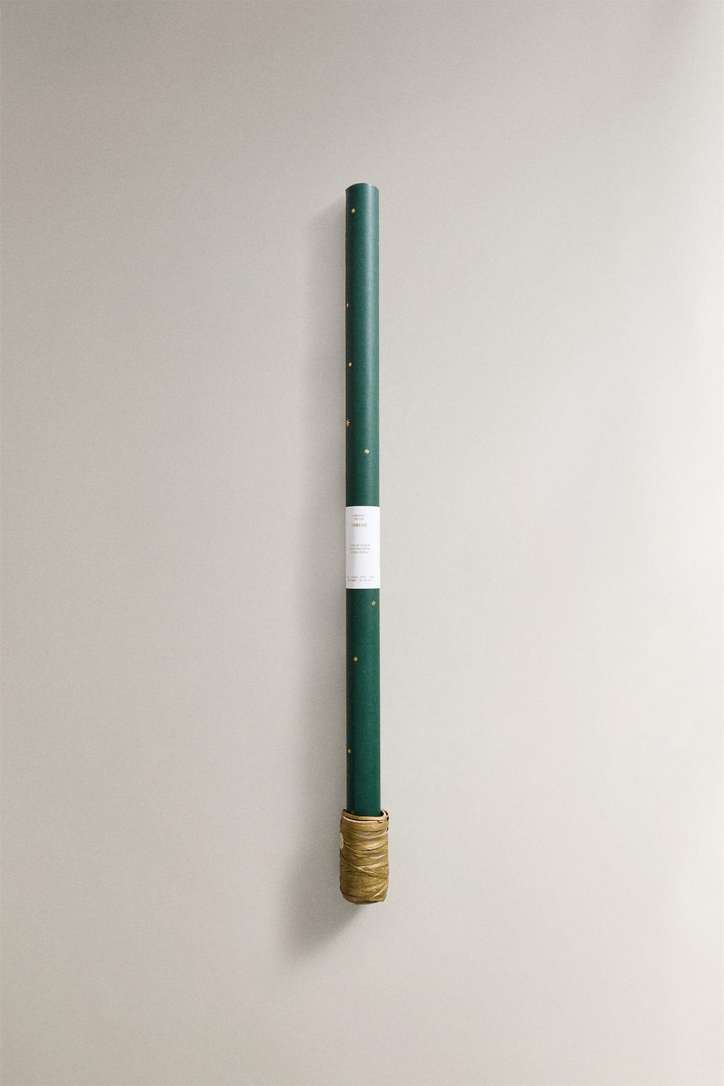 Бумага для упаковки подарков рождественская звезда