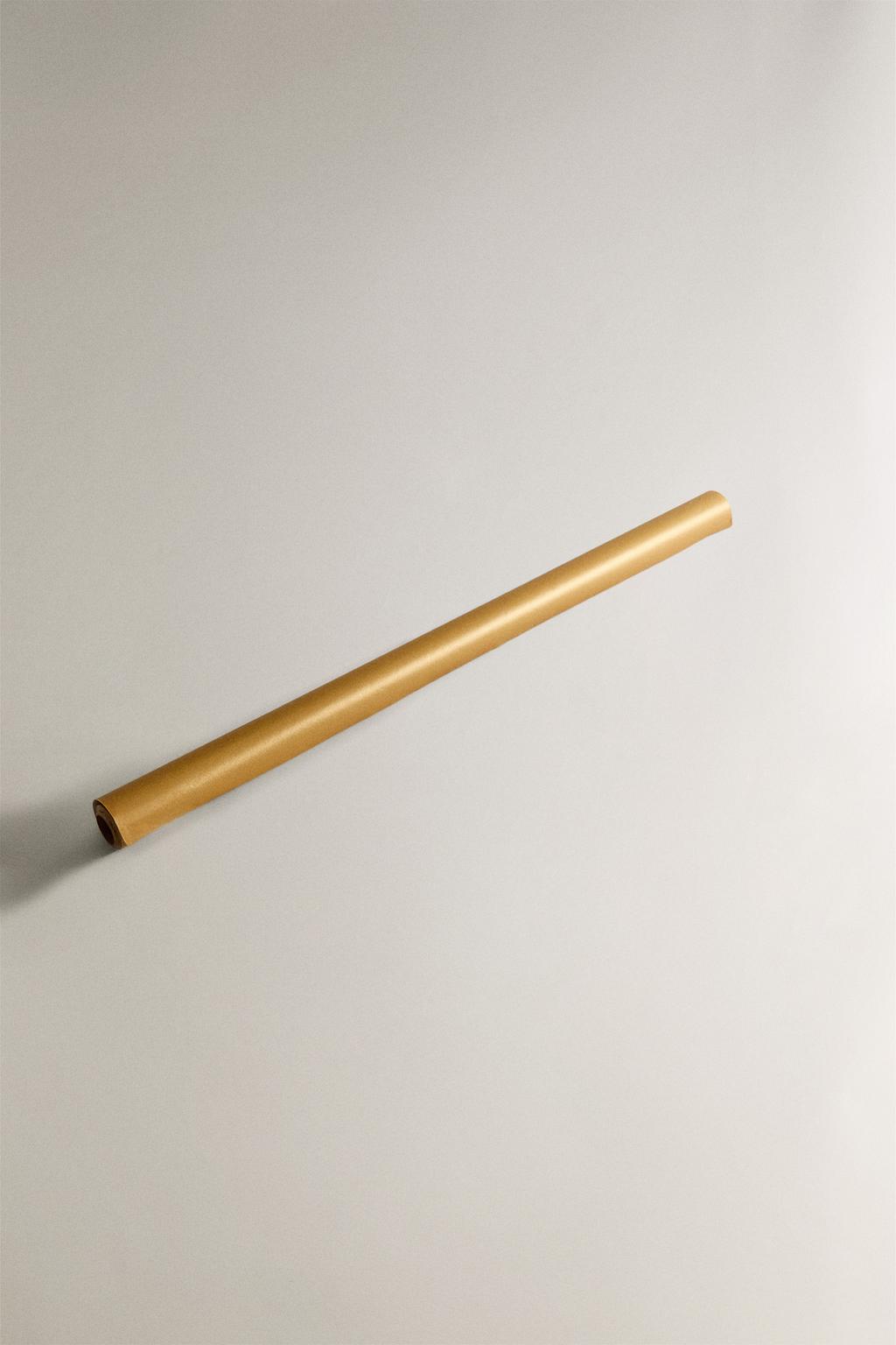 Золотая упаковочная бумага для подарков на рождество