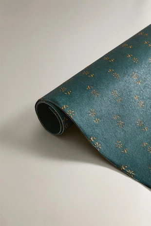 Праздничная глянцевая упаковочная бумага с цветочным узором- Заказать в России