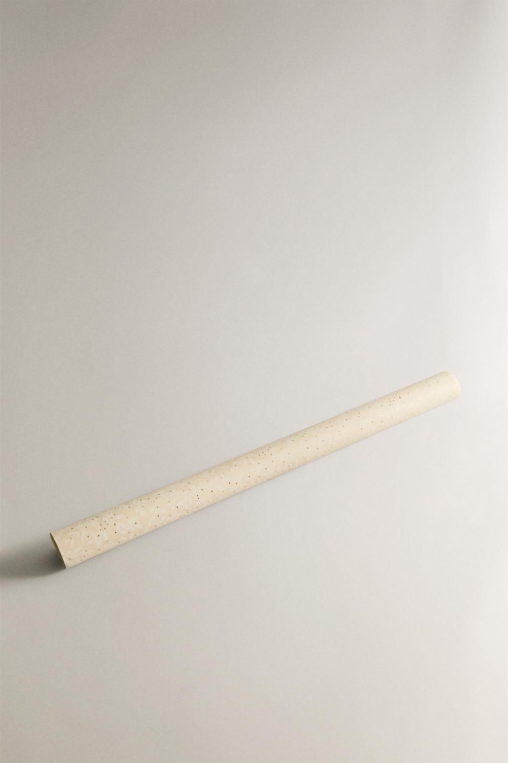 Бумага для упаковки подарков с изображением падуба и блестящих точек zara