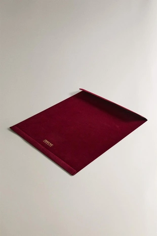 Бархатный подарочный пакет для рождества с застежкой сверху- Заказать в России