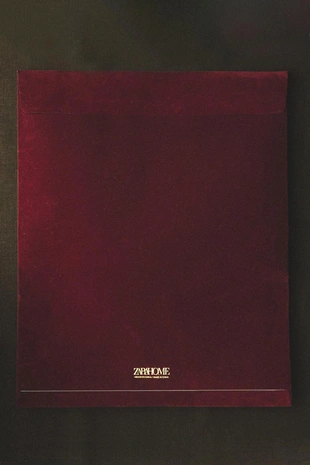 Бархатный подарочный пакет для рождества с застежкой сверху- Заказать в России