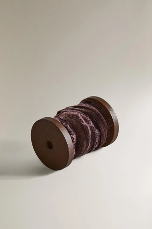 Ленточка из окрашенного бархата для упаковки подарков на рождество- Заказать в России