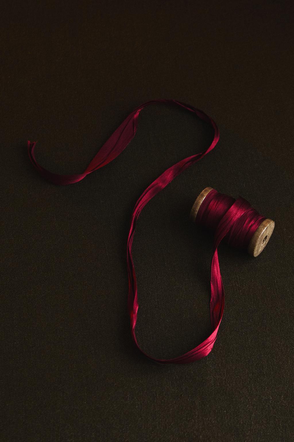 Шелковая лента для подарков на рождество