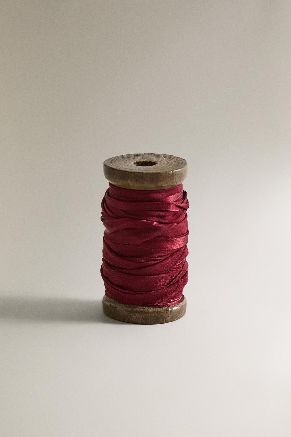 Шелковая лента для подарков на рождество