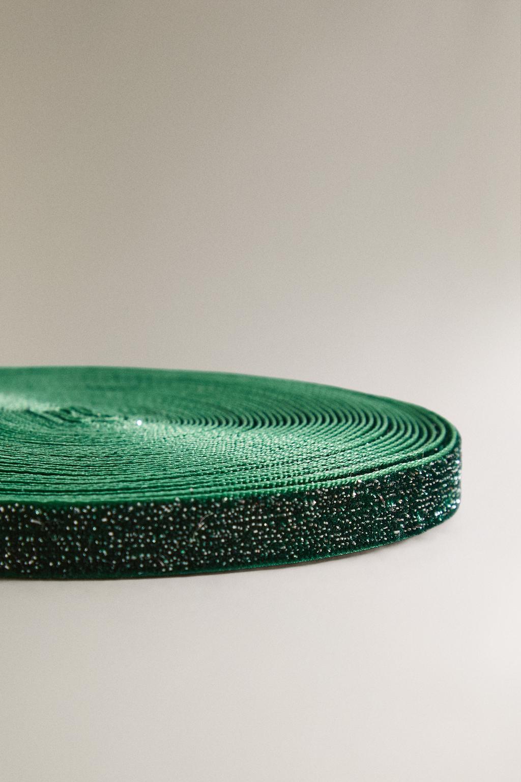 Блестящий бархатная рождественская лента для подарков