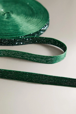 Блестящий бархатная рождественская лента для подарков- Заказать в России