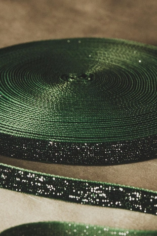 Блестящий бархатная рождественская лента для подарков- Заказать в России