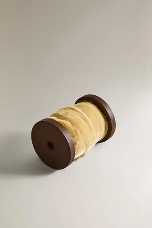 Лента из замши с просвечивающимися краями для упаковки подарков на рождество- Заказать в России