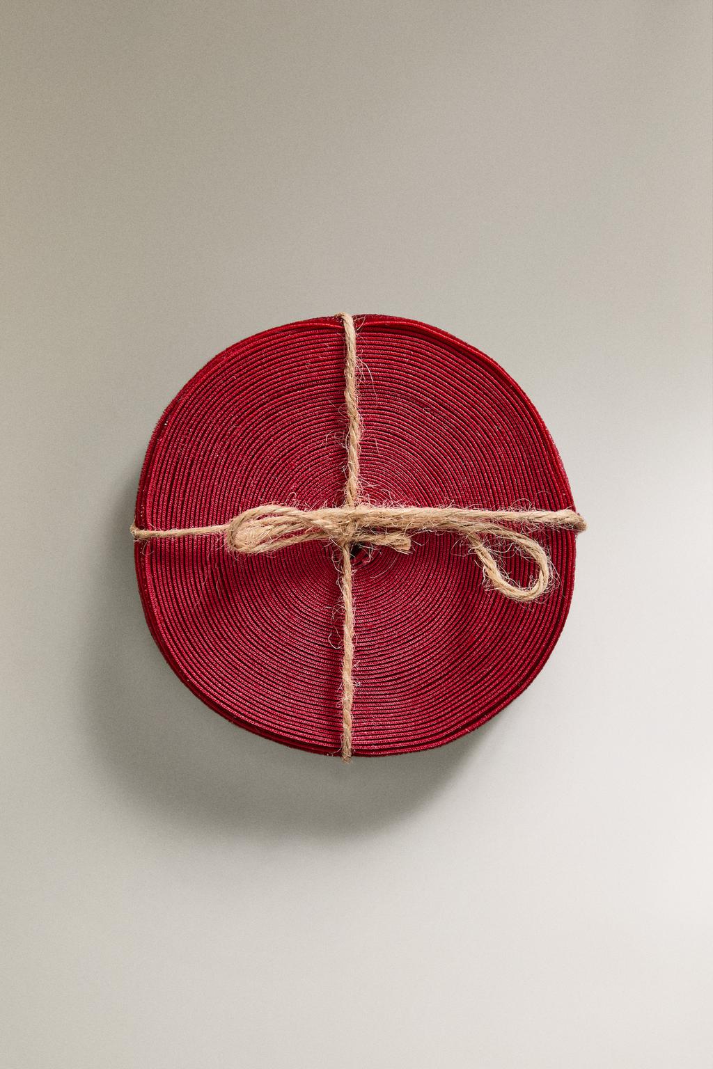 Блестящая бархатная рождественская лента для подарков