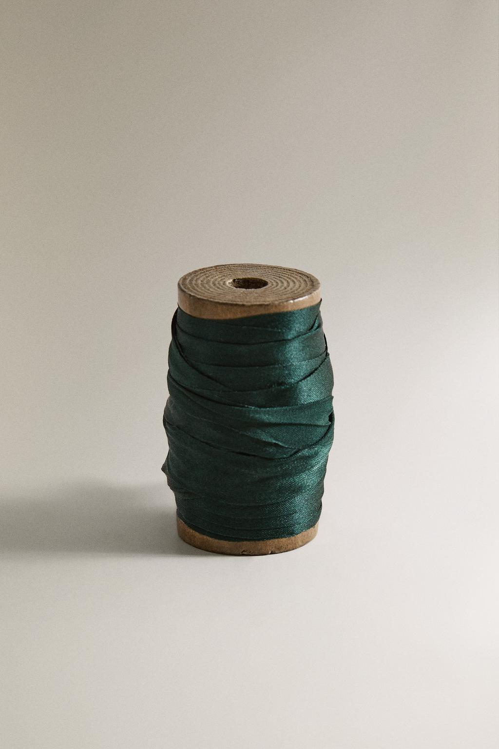 Шелковая лента для упаковки подарков на рождество