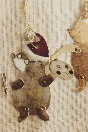 Набор бирок для подарков в форме рождественских животных (набор из 8 штук)- Заказать в России