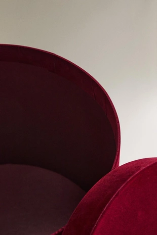 Вельветовая круглая рождественская коробка- Заказать в России