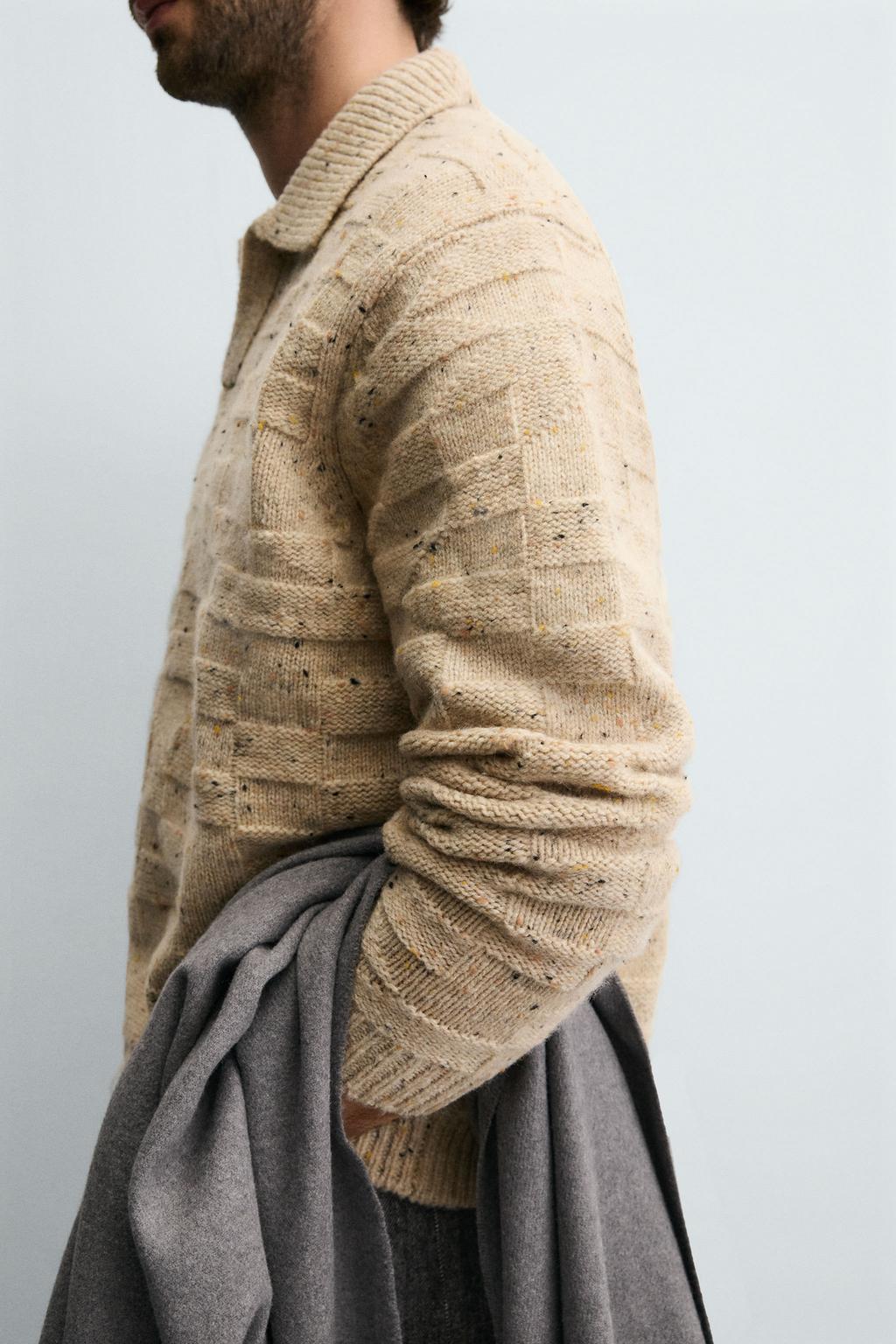 ПОЛО ИЗ 100% ШЕРСТИ НА ПУГОВИЦАХ