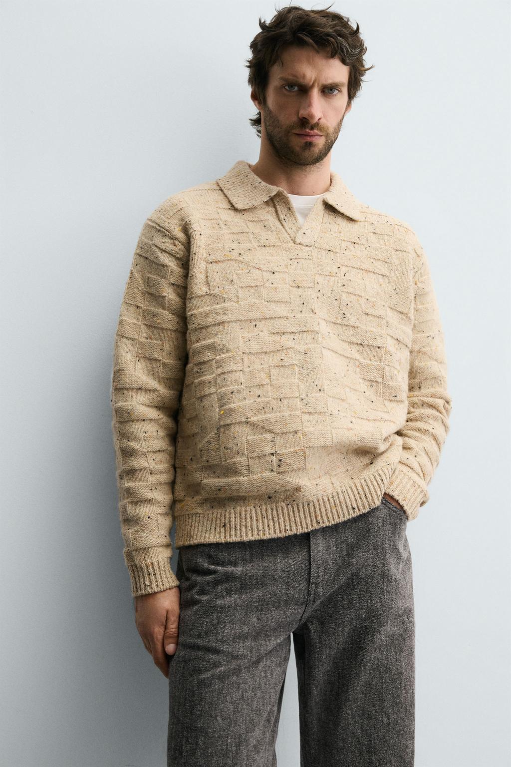 ПОЛО ИЗ 100% ШЕРСТИ НА ПУГОВИЦАХ