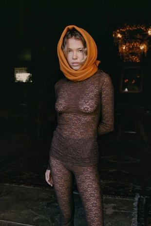 Кружевные леггинсы- Заказать в России