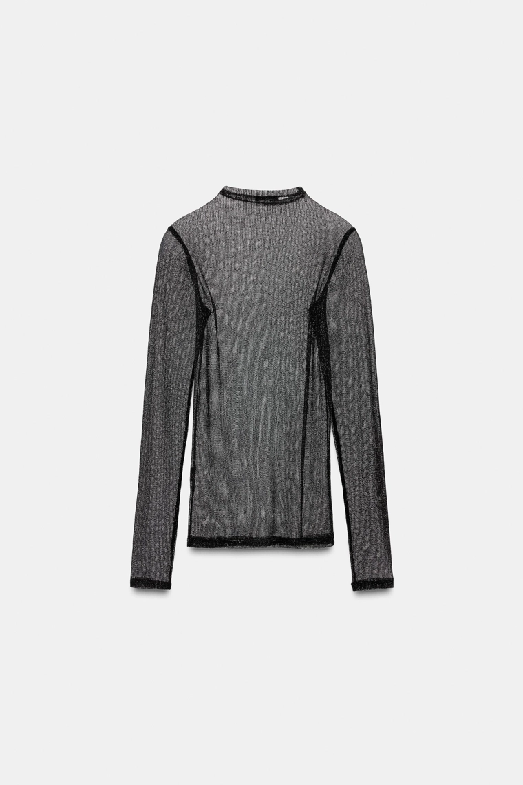 Топ с металлическими нитями