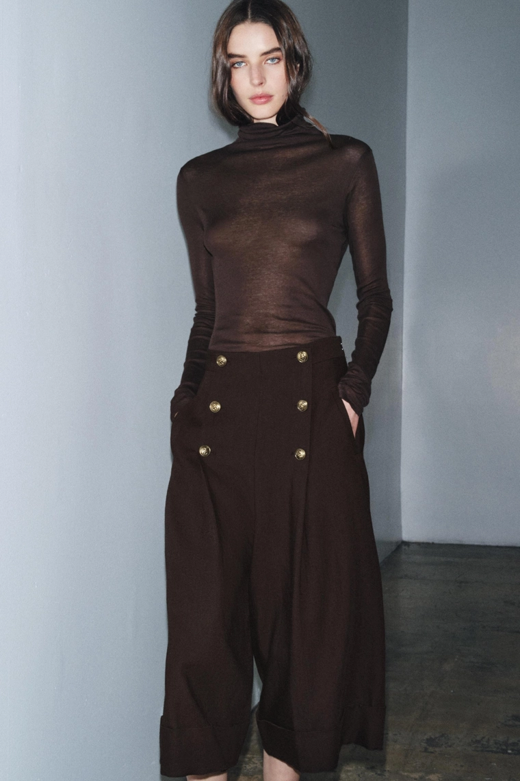 Бермуды из коллекции zw 100% шерсть с пуговицами