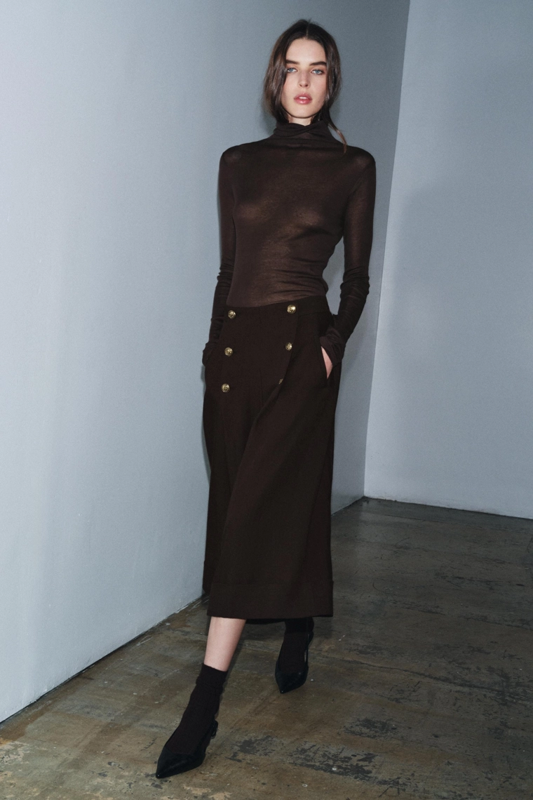 Бермуды из коллекции zw 100% шерсть с пуговицами