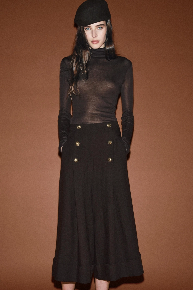 Бермуды из коллекции zw 100% шерсть с пуговицами