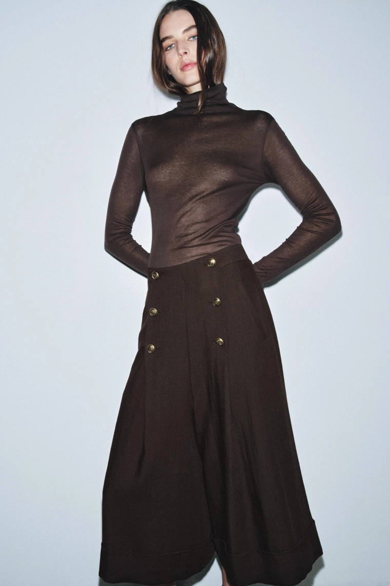 Бермуды из коллекции zw 100% шерсть с пуговицами