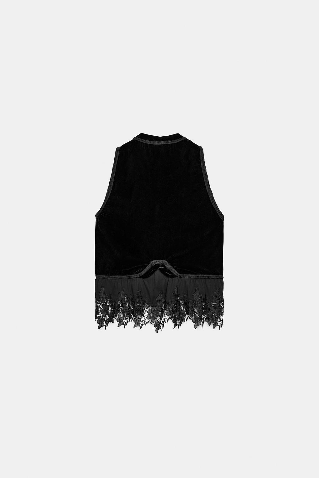 КОМБИНИРОВАННЫЙ БАРХАТНЫЙ ЖИЛЕТ ZW LIMITED EDITION