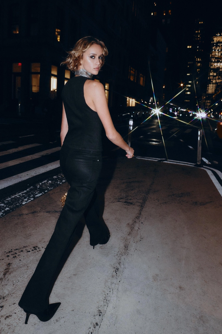 Джинсовый жилет z1975 с лаковым покрытием