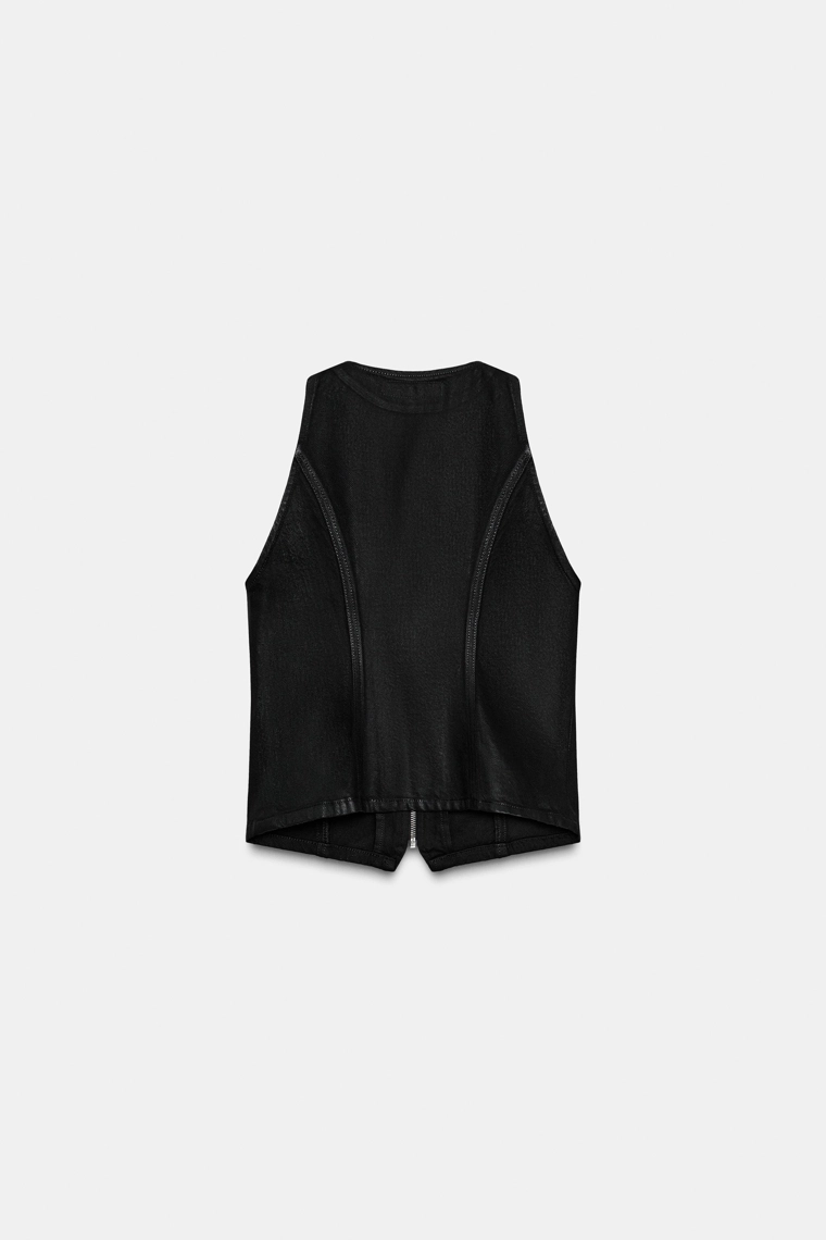 Джинсовый жилет z1975 с лаковым покрытием