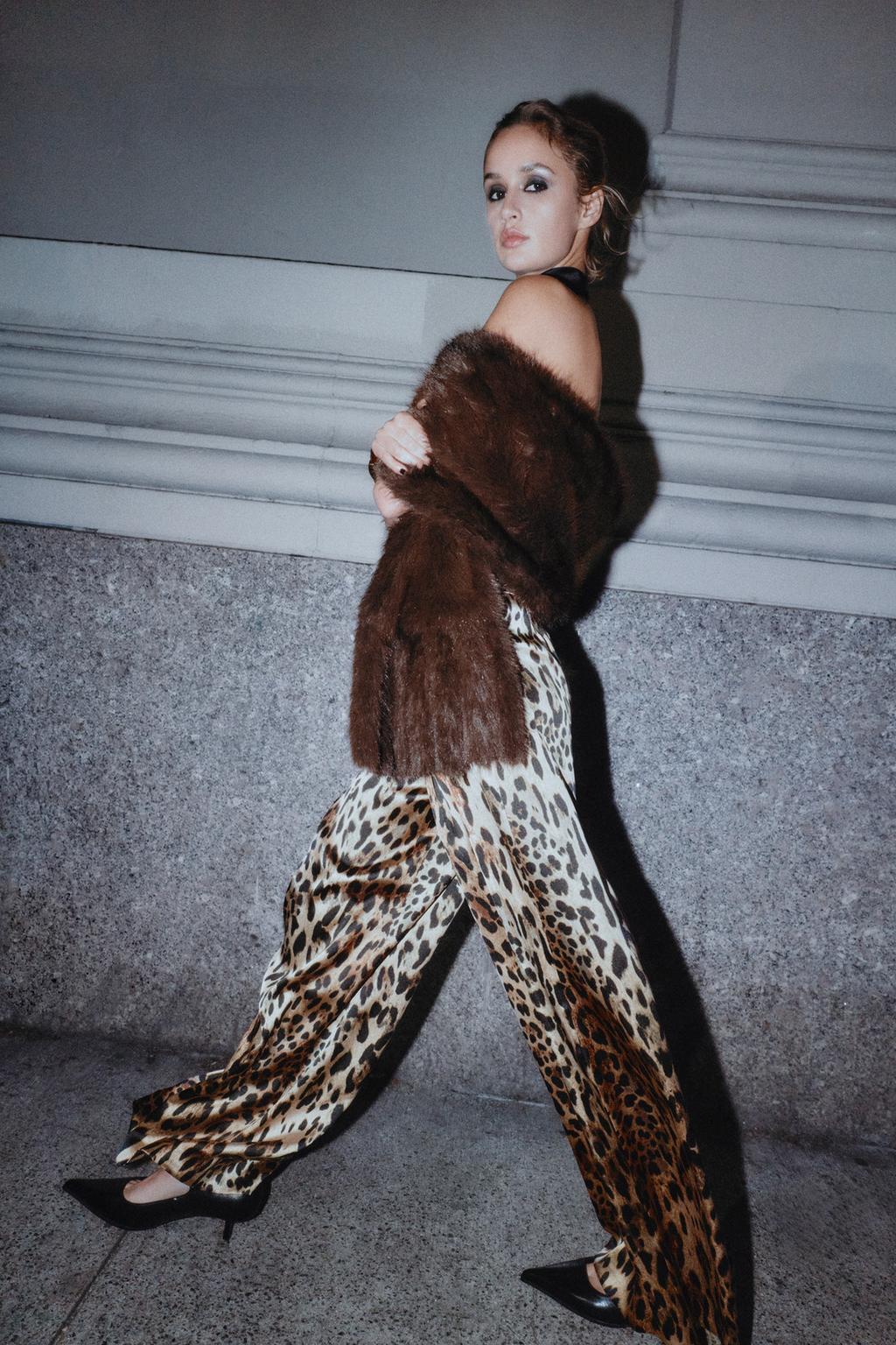 АТЛАСНЫЕ ШИРОКИЕ БРЮКИ С РЕМНЕМ