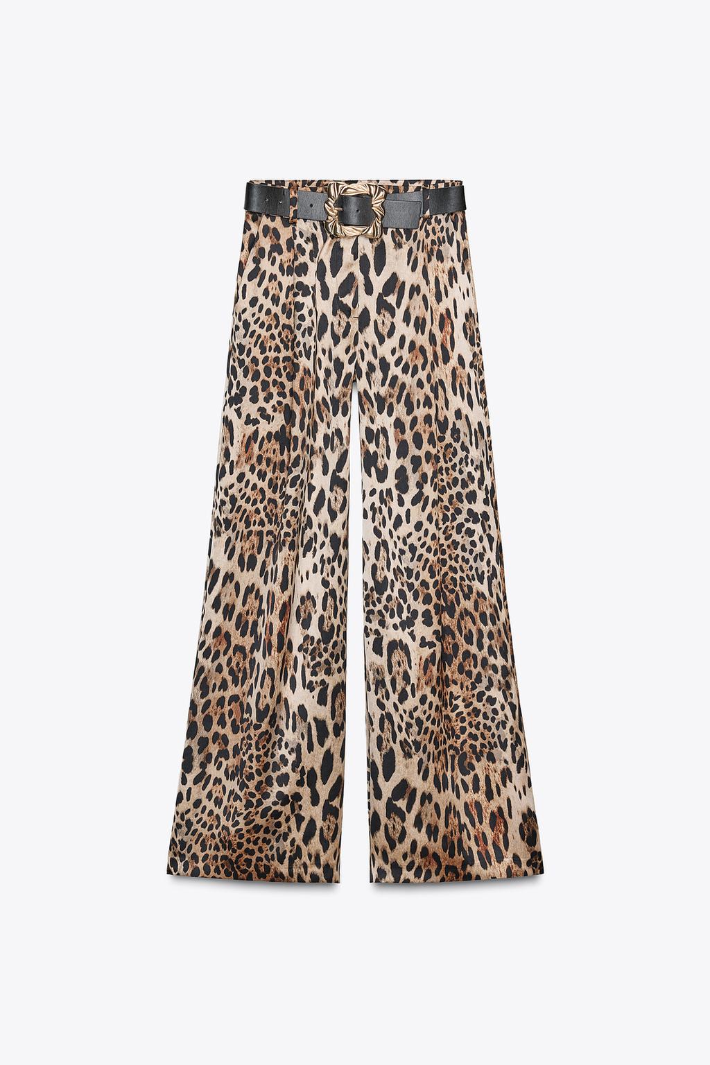 АТЛАСНЫЕ ШИРОКИЕ БРЮКИ С РЕМНЕМ