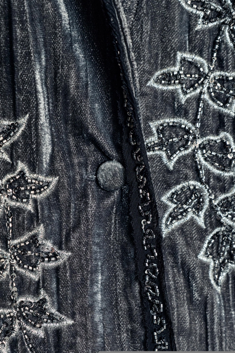 Zw collection limited edition вышитый кимоно из бархата