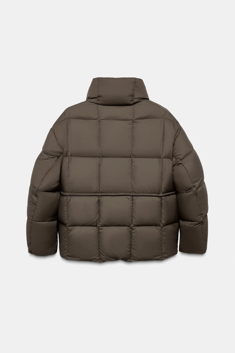 Куртка короткая пуховая с поясом коллекции zw