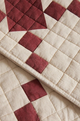 Стёганный рождественский плед с лоскутным дизайном- Заказать в России