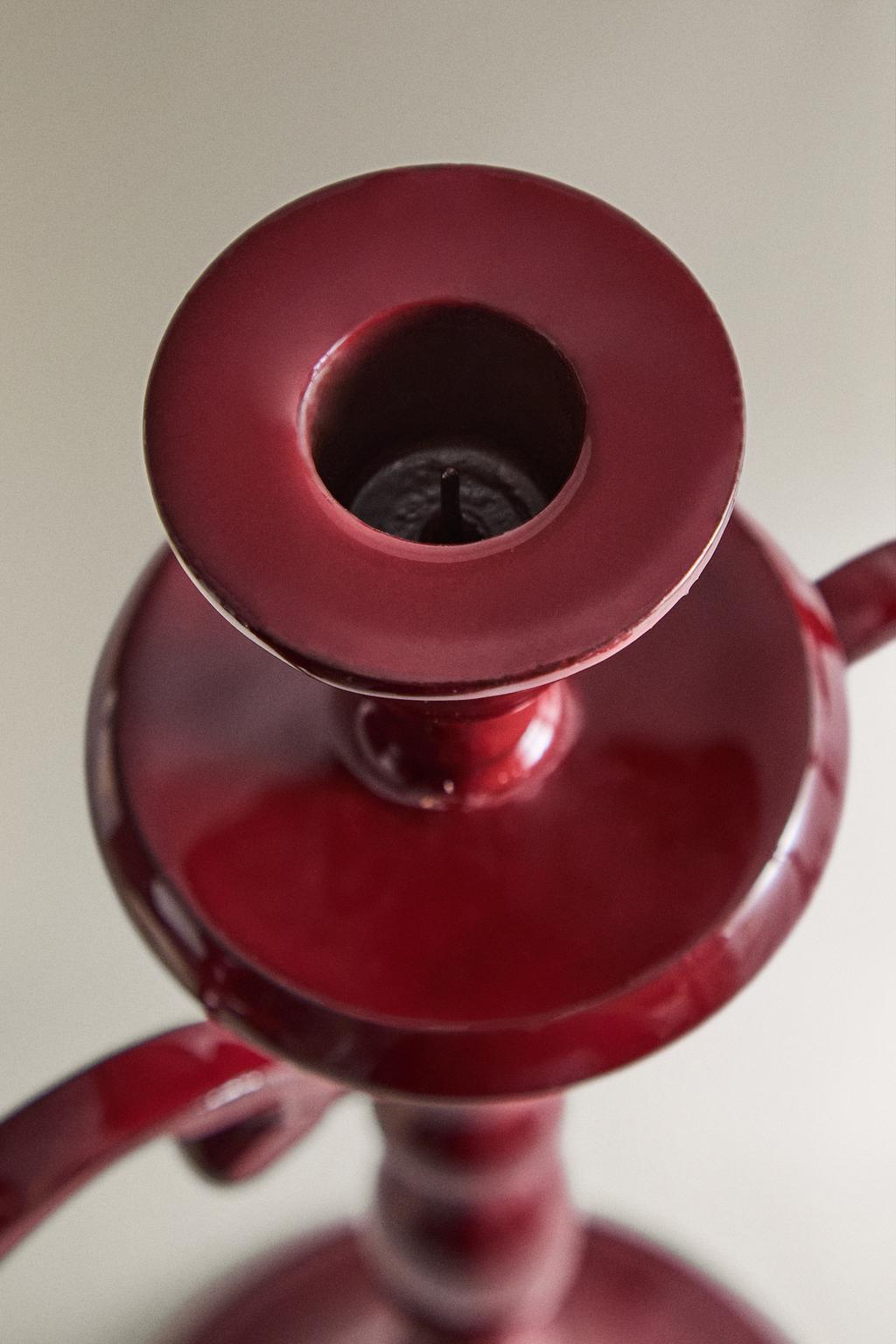 Трехместная рождественская канделябра на три свечи zara