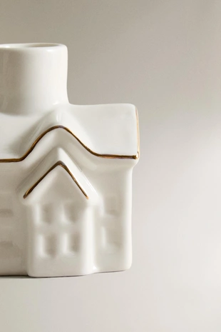 Светильник в форме домика для рождественских свечей с деталями на краю- Заказать в России