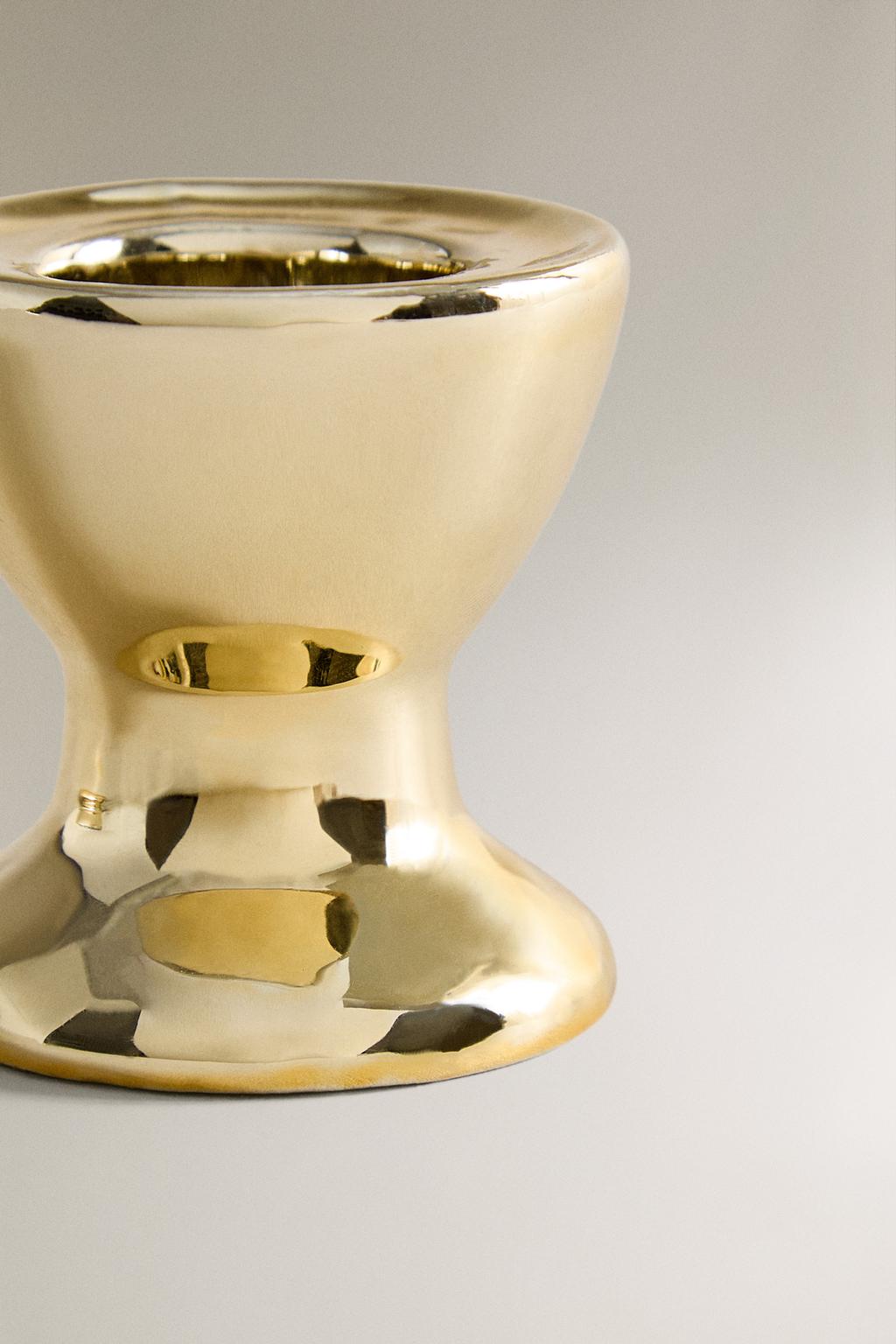 Металлический фарфоровый подсвечник для рождества