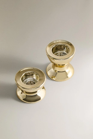 Металлический фарфоровый подсвечник для рождества- Заказать в России