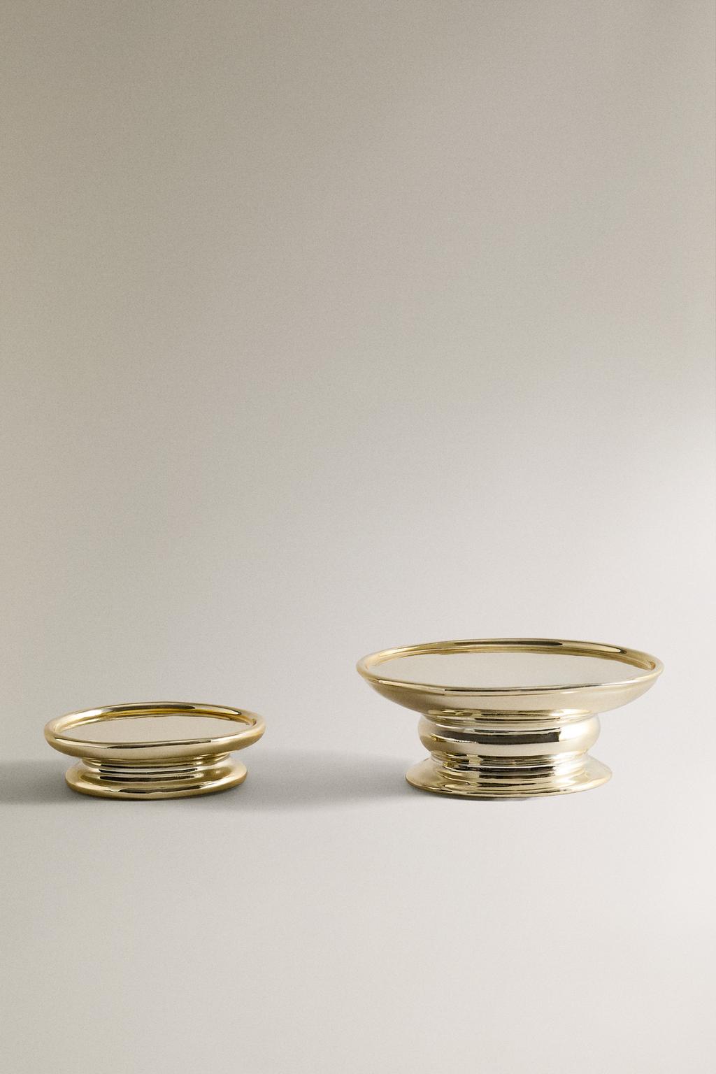 Светильник для рождественской свечи из блестящего фарфора