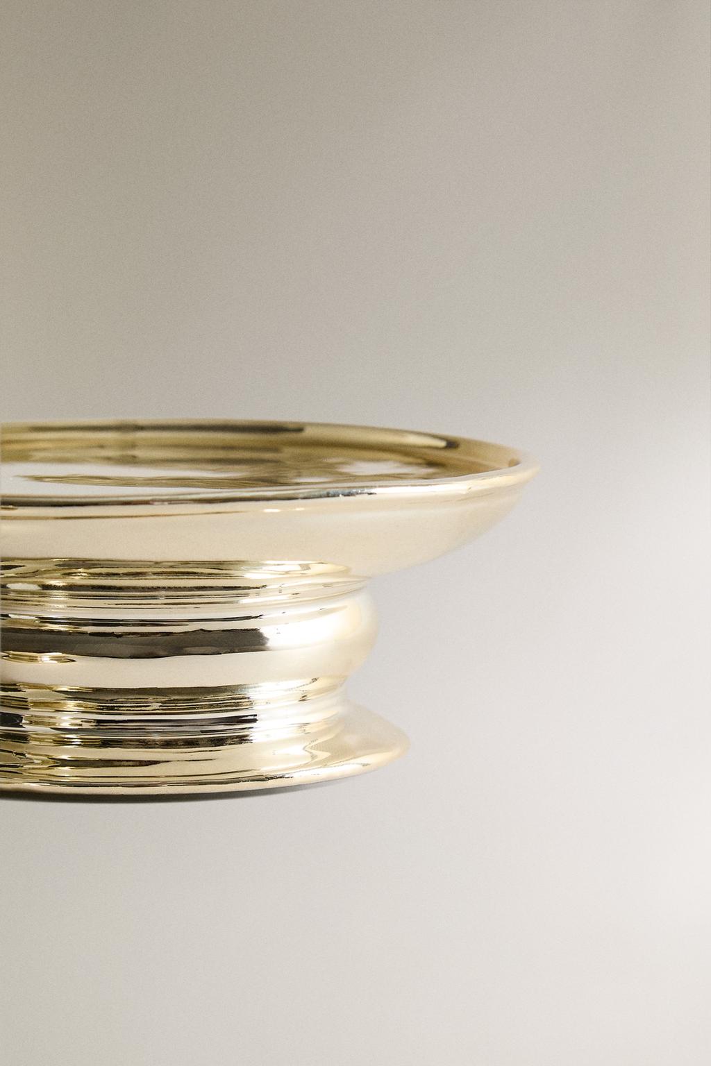 Светильник для рождественской свечи из блестящего фарфора