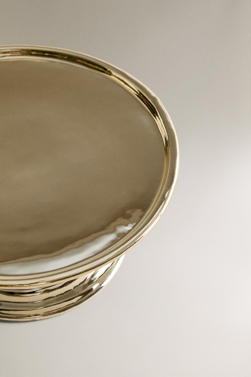 Светильник для рождественской свечи из блестящего фарфора